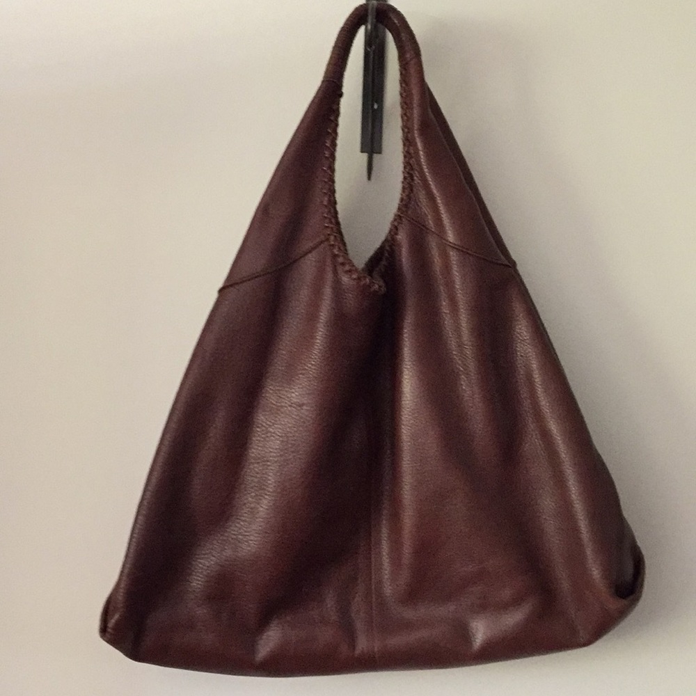 Banana republics brown leather hobo bag.